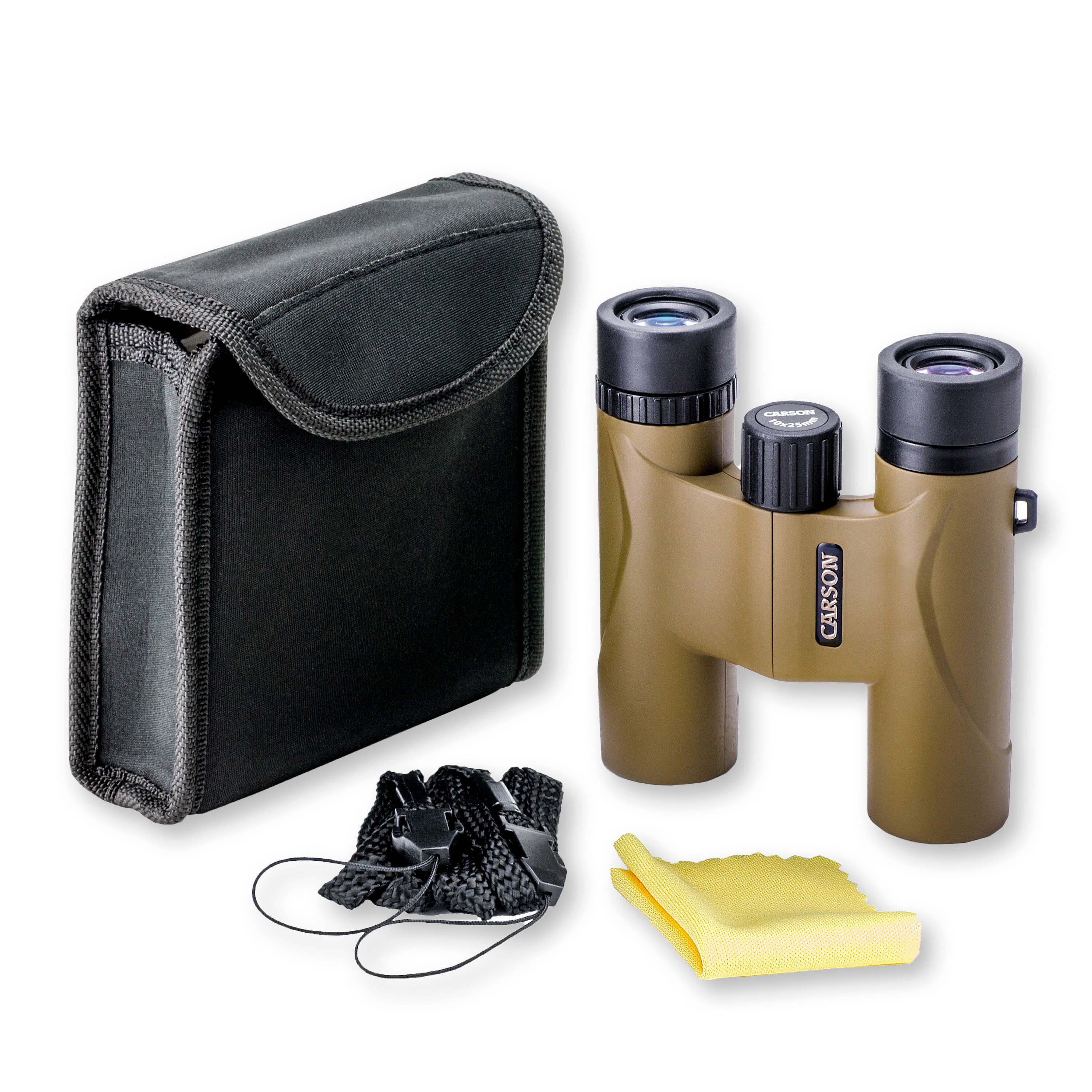 Carson - Vente Jumelles - Jumelles compactes et légères Stinger™ 10x25mm, vert olive3