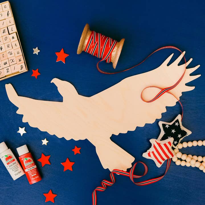 Woodpeckers Crafts - Wholesale Cutouts - 16" Wood Eagle Cutout