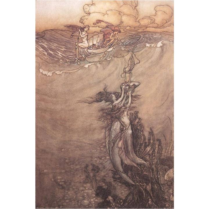 Ansichtkaart TS-276 Zeemeerminnen en Feeën voor wholesale door Found Image Press