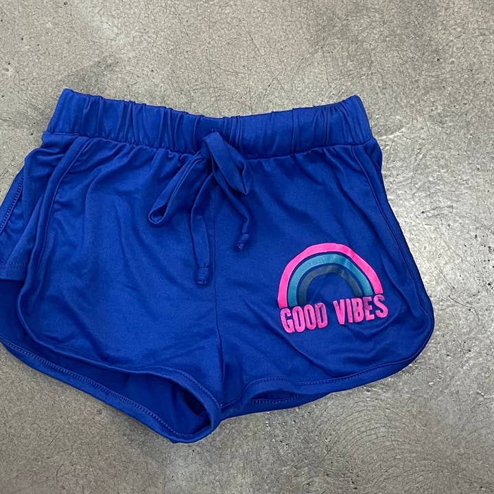 Tweenstyle - Calções Good Vibes - Royal/Pink por atacado de Tweenstyle By Stoopher