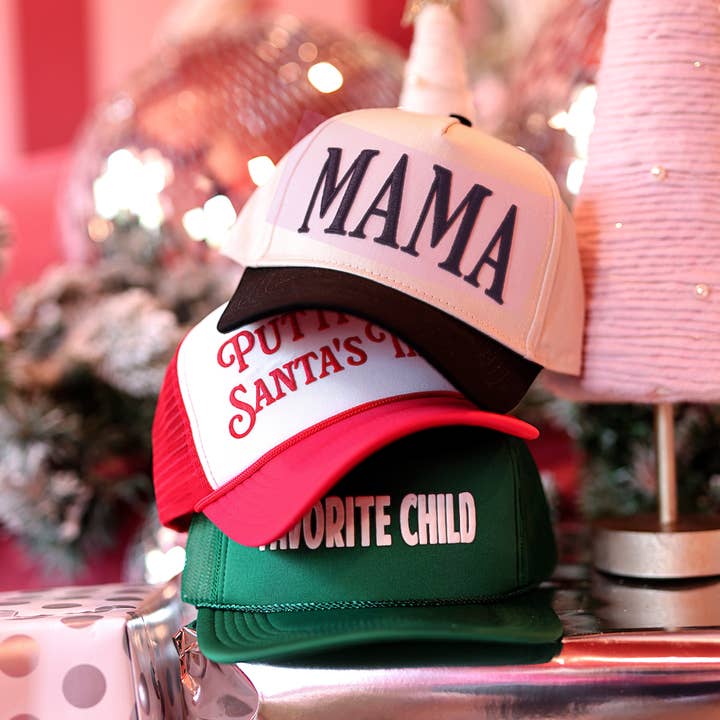 Jadelynn Brooke - Wholesale Trucker Hat - Women's - Put It On Santa's Tab - Trucker Hat (Red)1