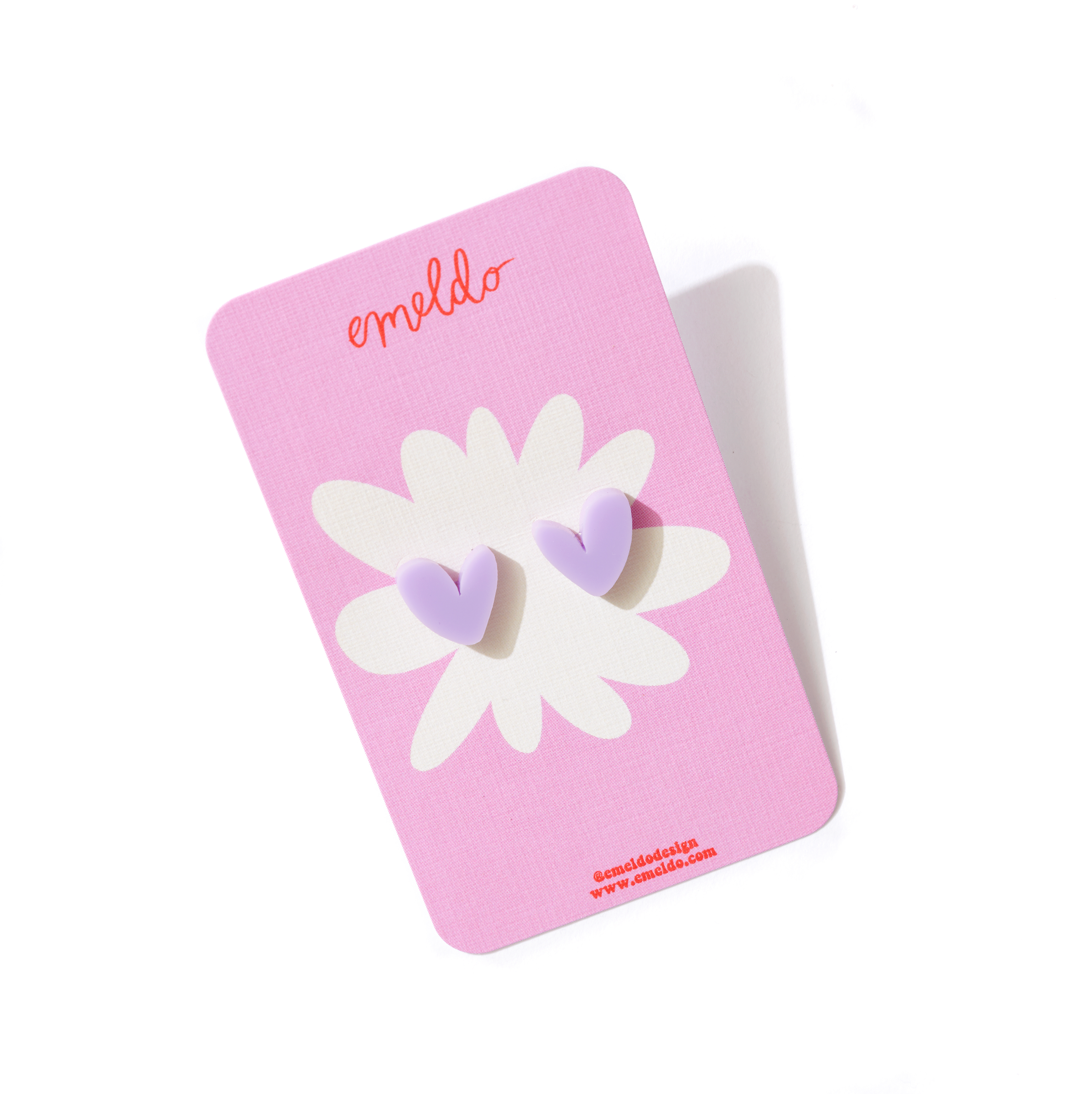 Emeldo - Wholesale Stud/Post Earrings - Heart Studs // Select Colour13