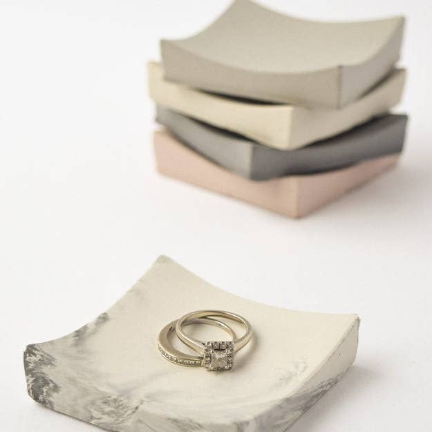 Cedar & Stone Garden - Wholesale Jewelry Dish - Small Concrete Jewelry Tray