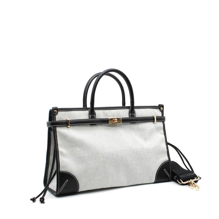 Large canvas handbag for wholesale by Vimoda