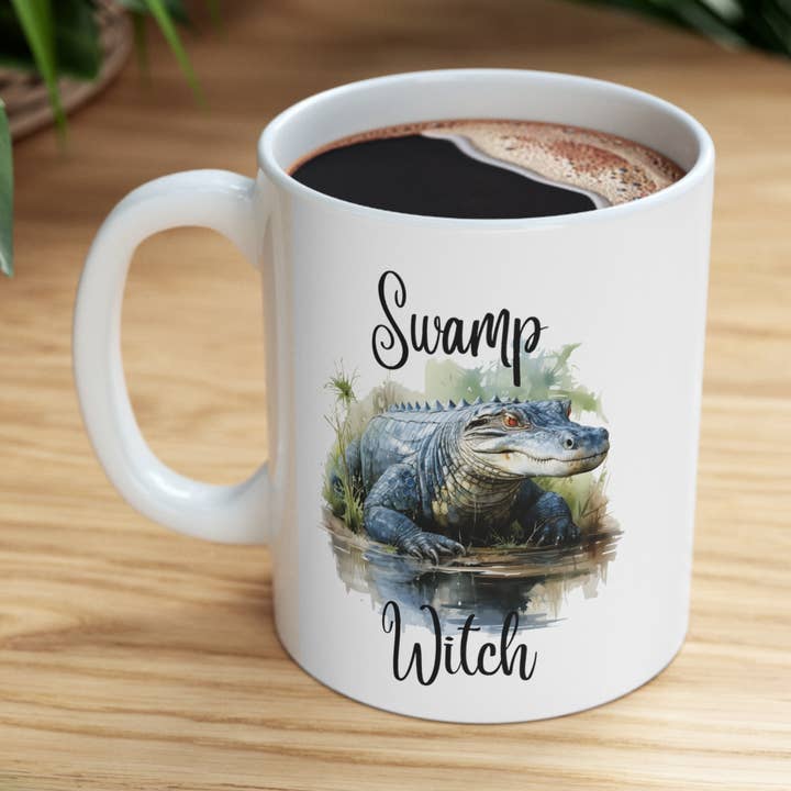 Swamp Witch 11 oz Coffee Mug for wholesale by Eye of Toad, LLC