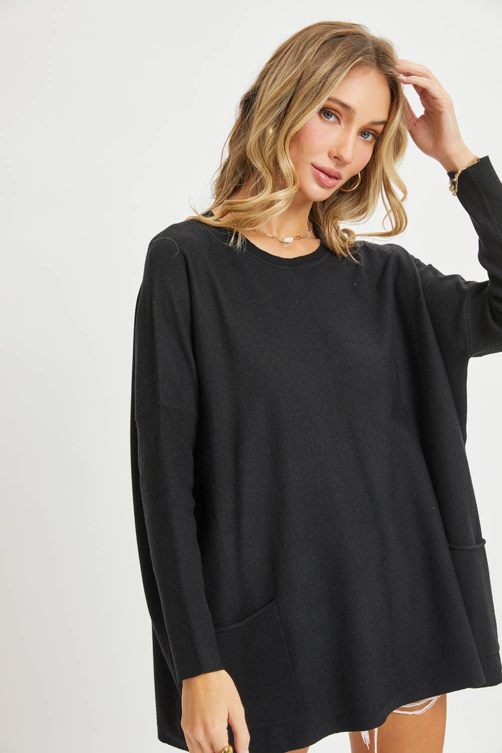 Sweet Lovely by Jen – wholesale Tunikatröja - Dam – OVERSIZE/LÖS PASSFORM TRÖJA MED RUND HALS40