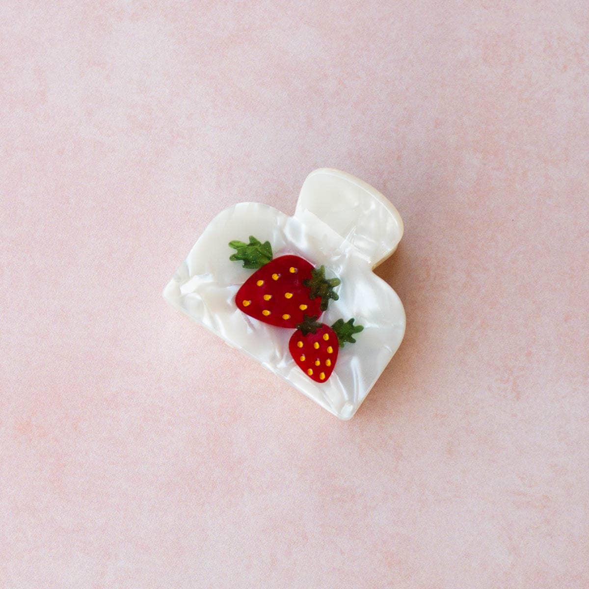 Eco Strawberry Farm Handmade Hair Claw Clip for wholesale on Faire7