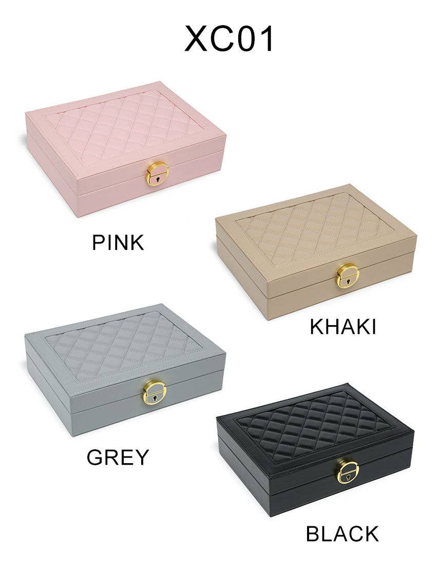 Papaya Fashion Ltd – wholesale Jewellery box/organiser – XC01-Lockable Jewellery Storage Box With Hooks10