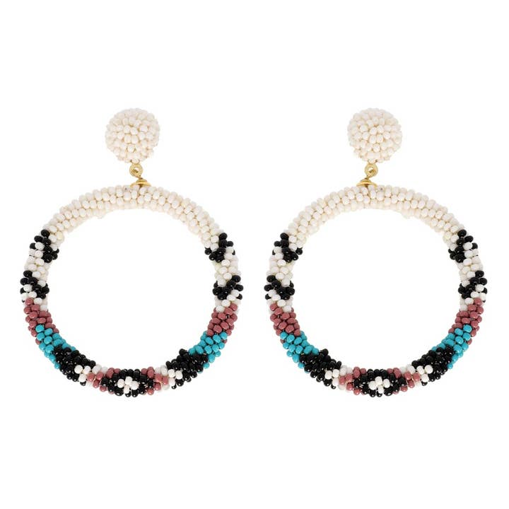 Moonlight Open Circle Earrings for wholesale by Eeyou Istchee Clothing Co.