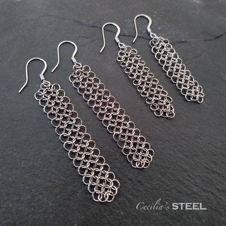 Cecilia's Steel - Wholesale Dangle Earrings - Elegance Earrings2