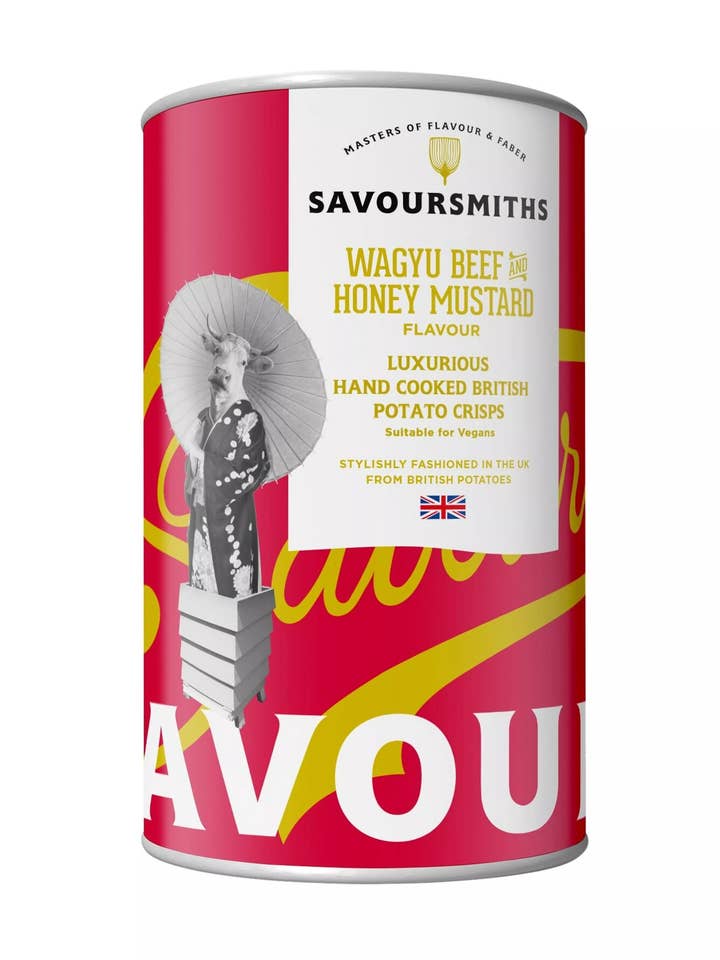 Savoursmiths Luxury Tins - Wagyu Beef & Honey Mustard 100g for wholesale by Savoursmiths