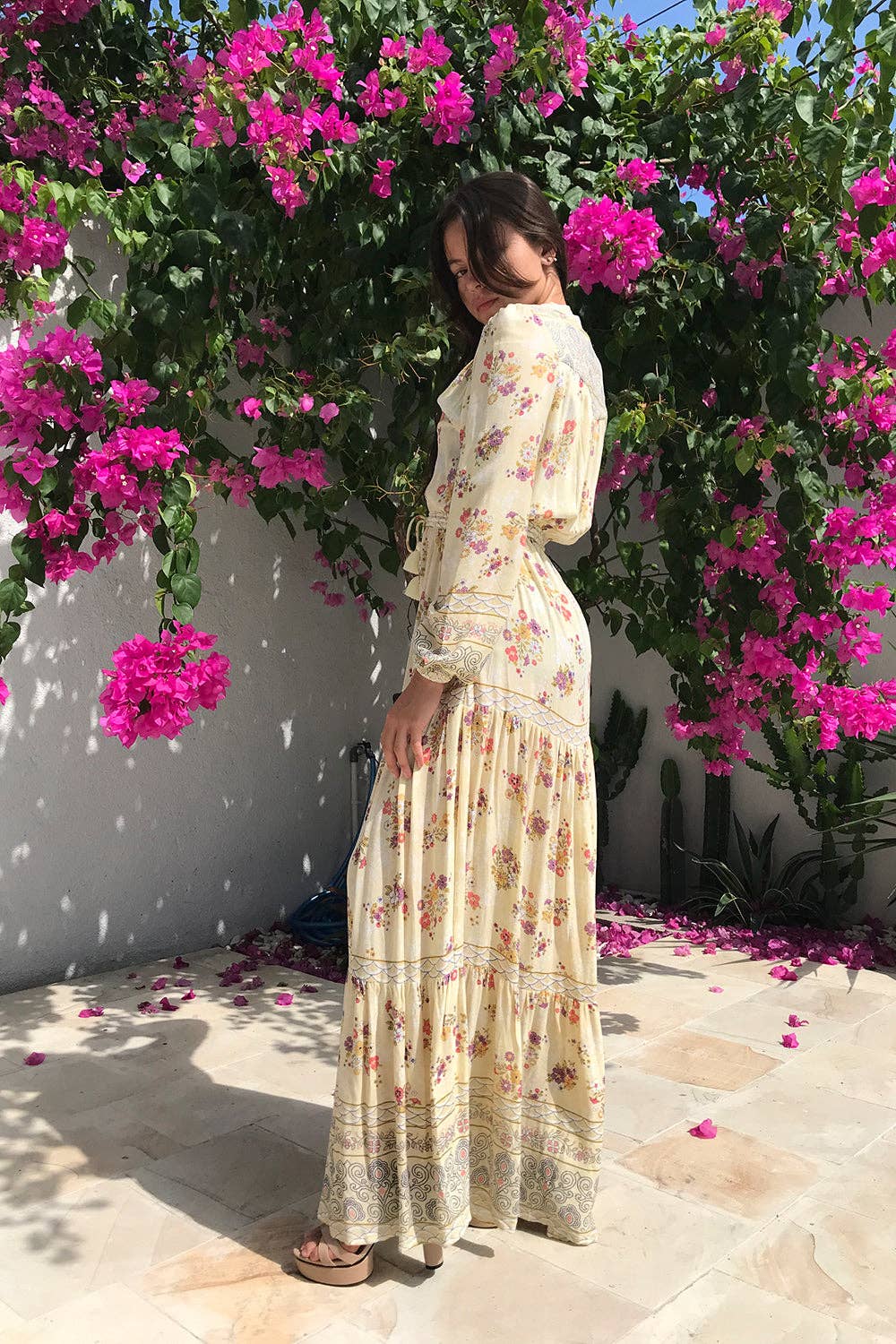 Vanille Robe Maxi Alannah - Vanille en vente sur Faire7