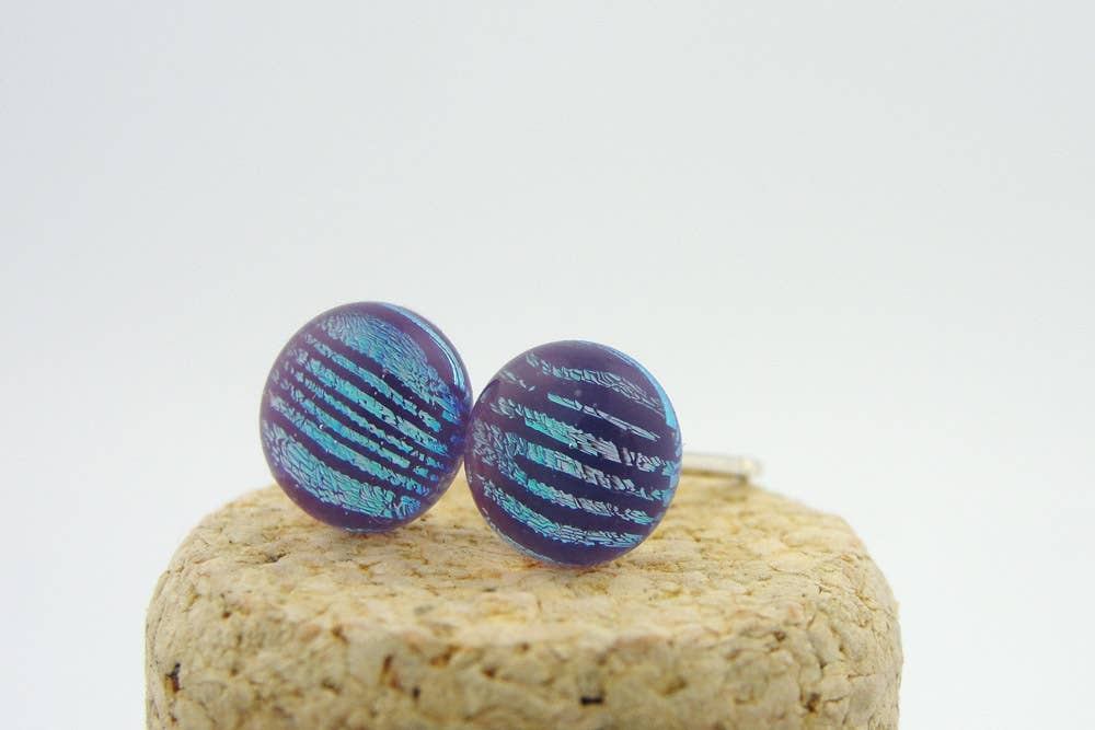 Momo Glassworks – wholesale Stud/post earrings – Bright Mosaic Studs7