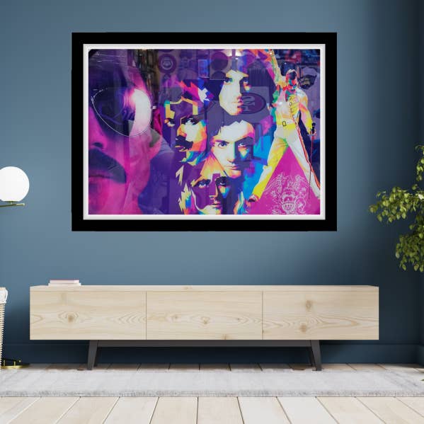 Queen Framed 16x20 Glass Print Collage for wholesale by Sports Legends and More