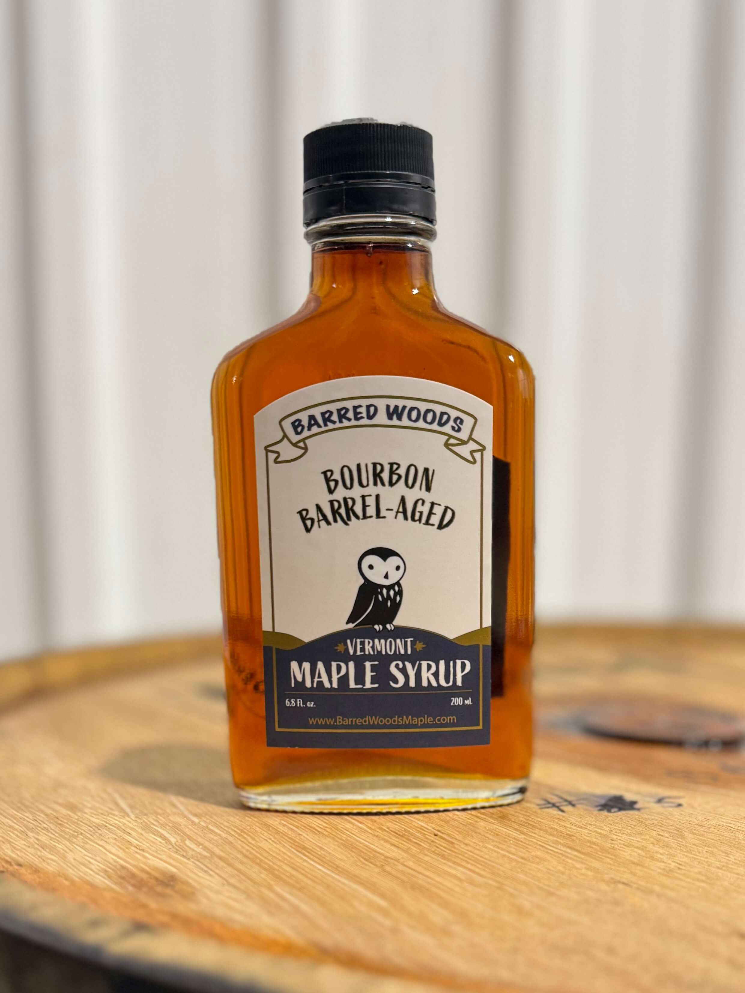 Barred Woods Maple - Wholesale Maple Syrup - Bourbon Barrel Aged Vermont Maple Syrup - 200ml Bottle2