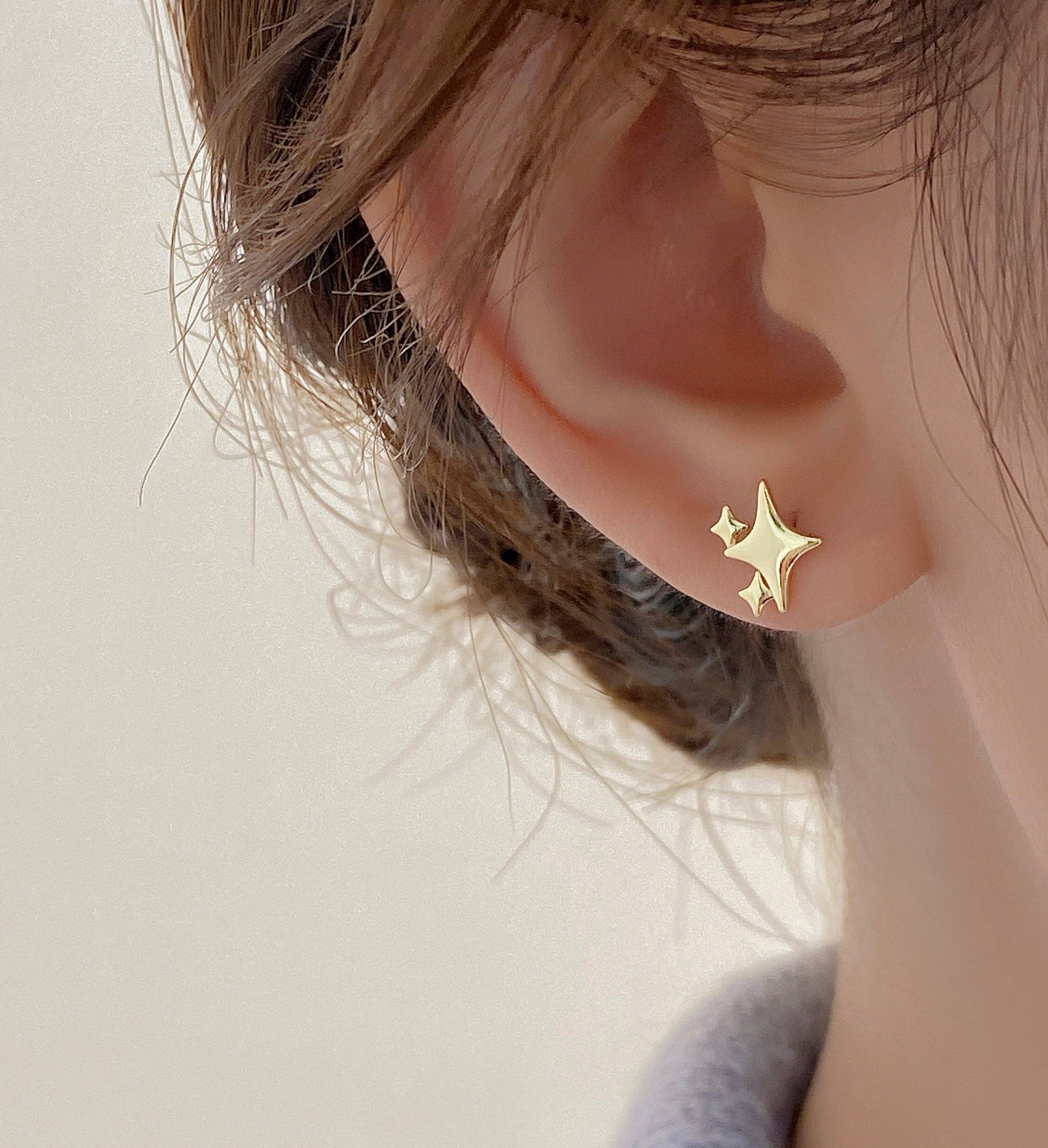 happyzzzsu - Wholesale Stud/Post Earrings - Sterling Silver Star Stud Earrings3