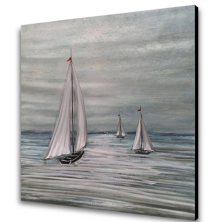Sailboats Metal Wall Art for wholesale by Peterson Housewares & Artwares