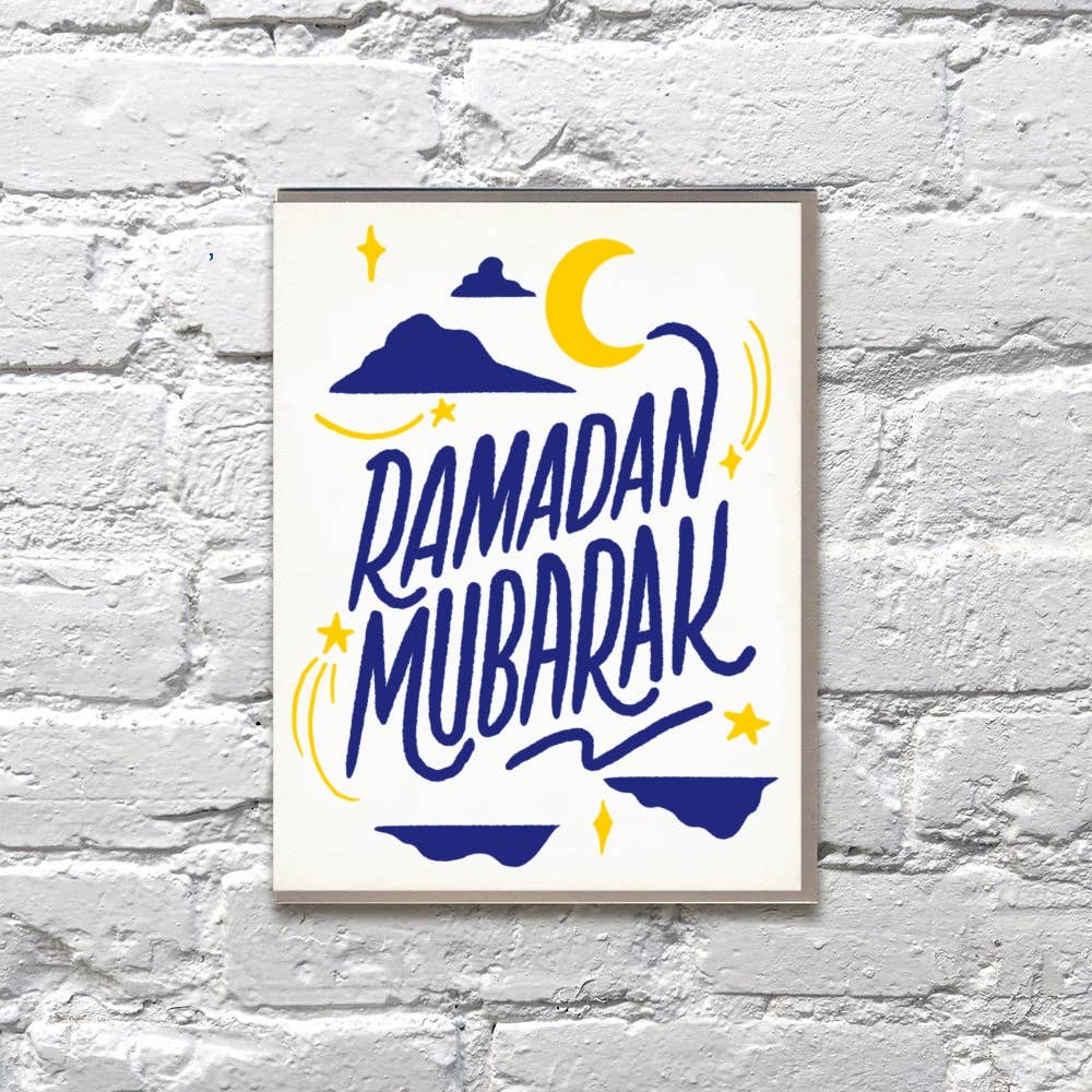 Bench Pressed - Wholesale Religious Card - Ramadan Mubarak Moon