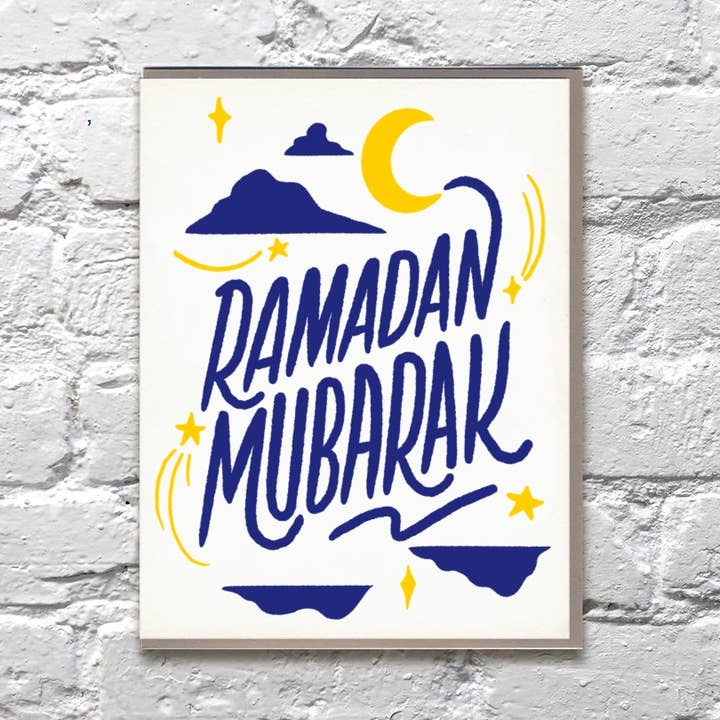 Bench Pressed - Wholesale Religious Card - Ramadan Mubarak Moon