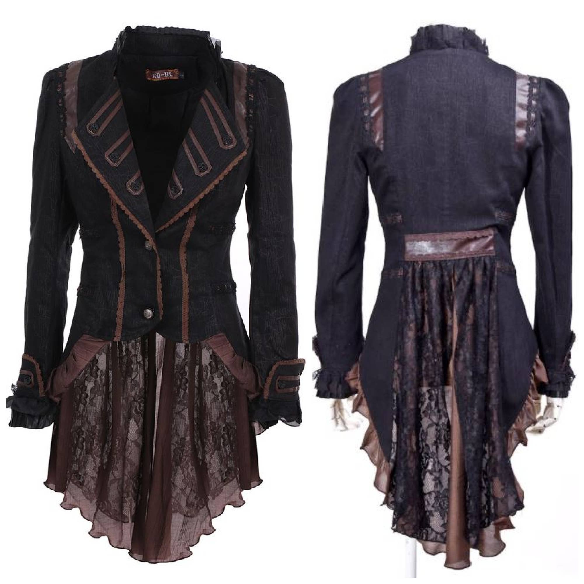 Western Fashion - Vendita all'ingrosso Cappotto - Donna - Cappotto Steampunk con Volant1