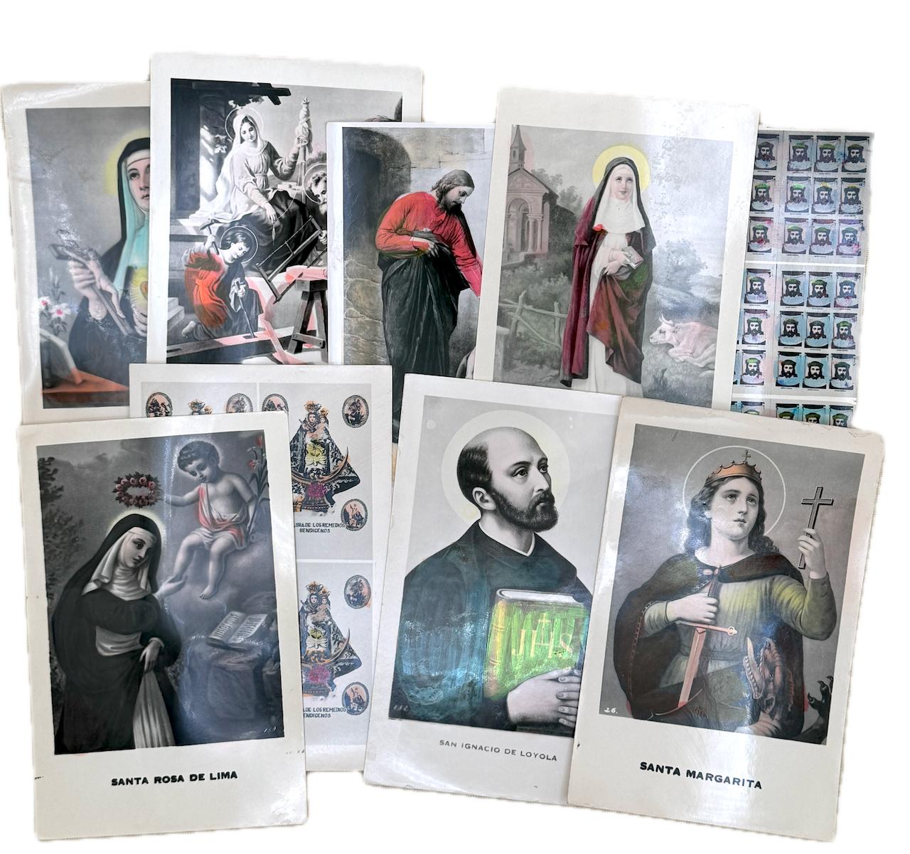 Tesoros Trading Company - Wholesale Religious Card - 100 Assorted Saint Cards, Mexico- PS1005
