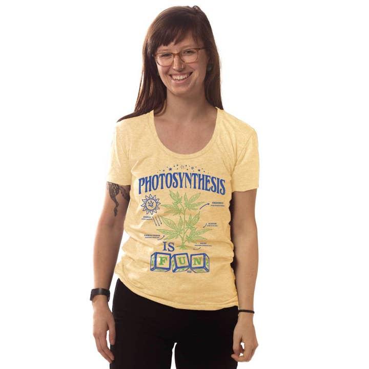 Solid Threads – wholesale Screen printed t-shirt – Women′s – Women's Photosynthesis is Fun T-shirt