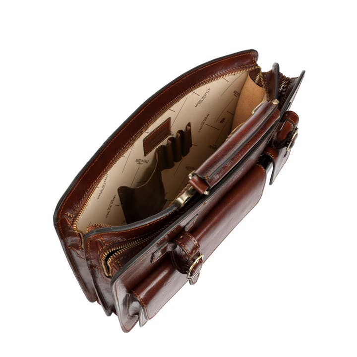 Time Resistance - Wholesale Satchel - Men's - Italian Leather Satchel Bag, Briefcase - The Prophet