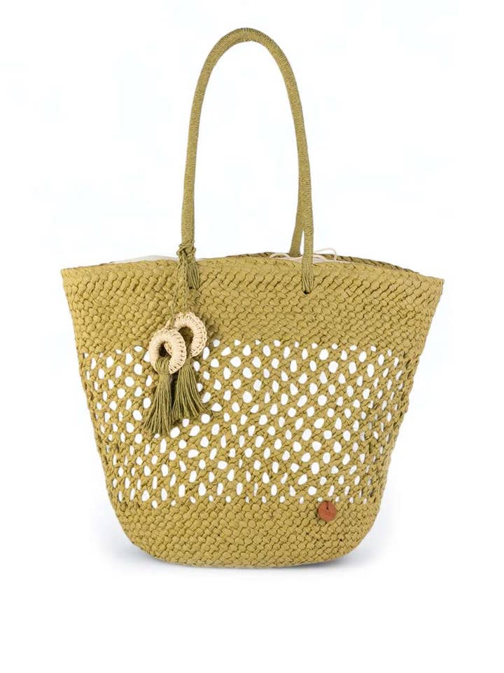 CAPAZO FIBRA NATURAL, CIERRE SACO, COLOR KAKI (KB3822603_07) para venta al por mayor de Kbas