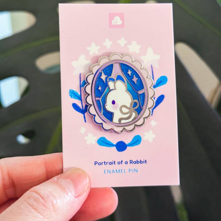 Enamel Pin - Portrait of a Rabbit for wholesale by Thousand Skies
