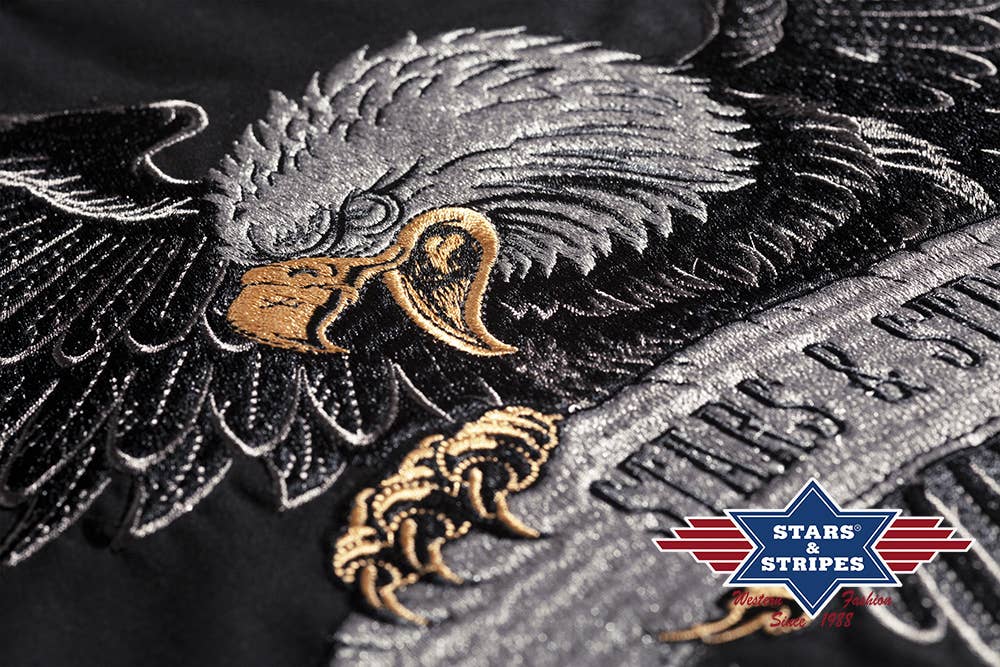 Stars & Stripes® - Wholesale Overhemd met knopen - Heren - Western overhemd - Black Eagle3