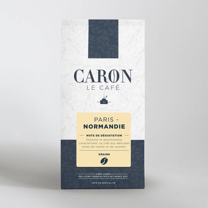 Caron Paris Normandiet kaffebønner 250 g for engroshandel hos Cafés CARON