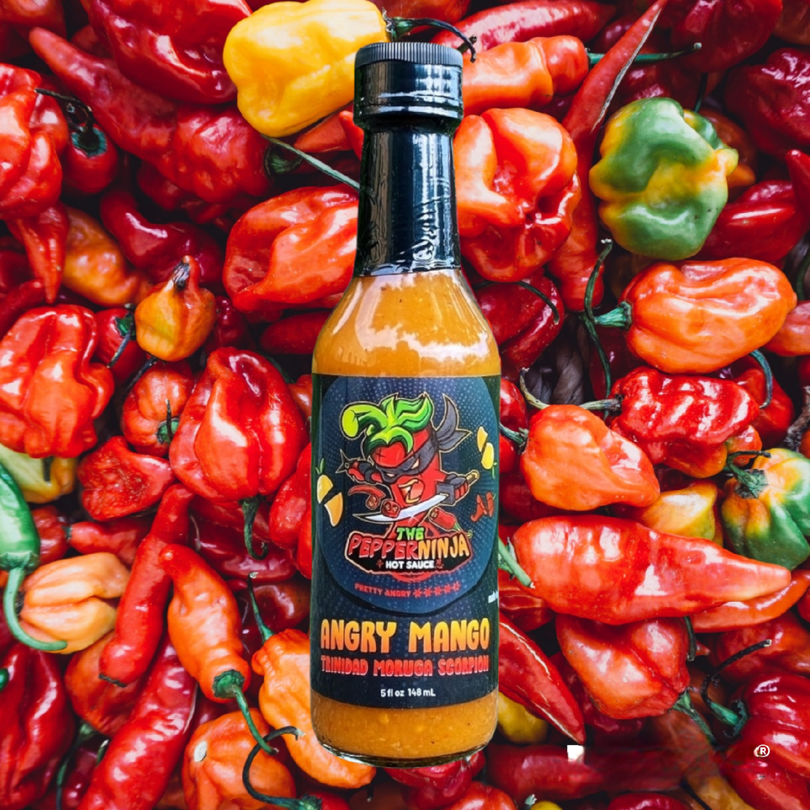 The Pepper Ninja Hot Sauce - Wholesale Hot Sauce - Angry Mango Scorpion2