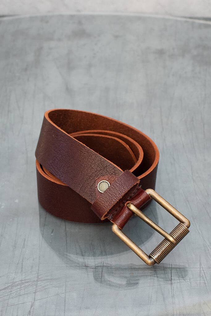 PRIMEHIDE – wholesale Belt – Men's – Men's Leather Roller Buckle Belt - BELT201/2017