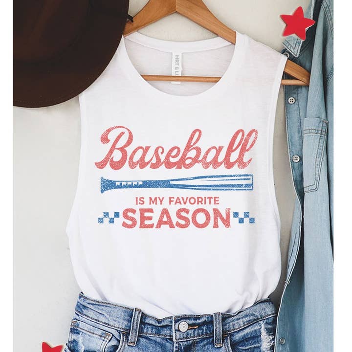DÉBARDEUR GRAPHIQUE SAISON DE BASEBALL pour la vente par HRTandLUV