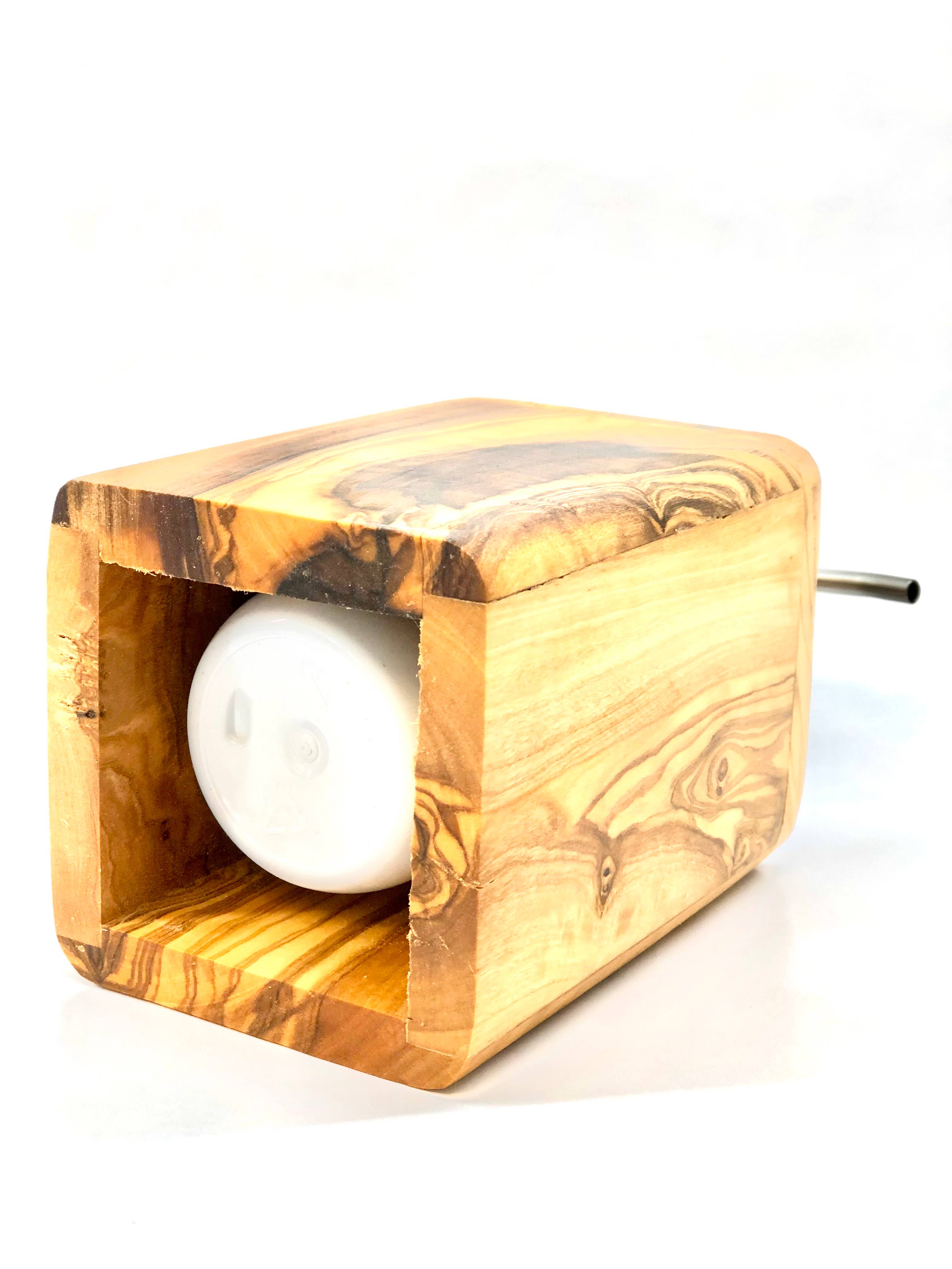 olivenholz-erleben - Wholesale Soap Dispenser - ENJOY soap dispenser with stainless steel dispenser6