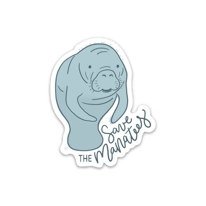 Sticker Sauver les Lamantins pour la vente par traveldashery
