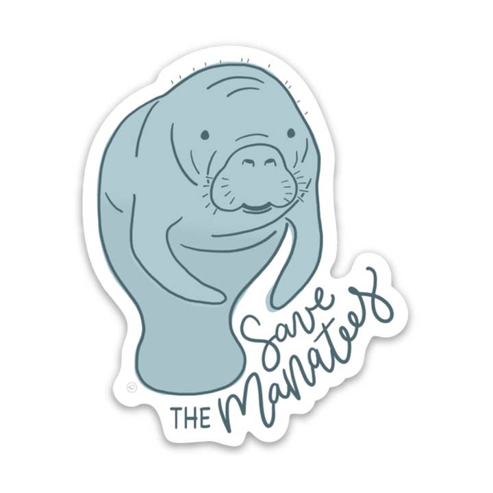 traveldashery - Wholesale Sticker - save the manatees sticker0