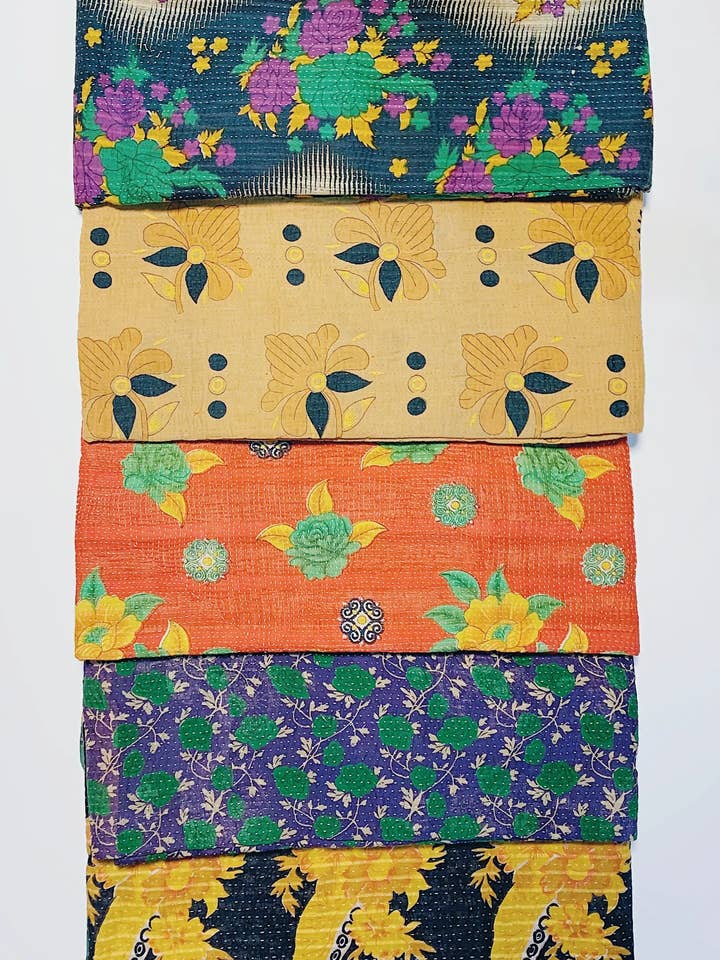 Vintage omkeerbaar uniek Kantha-dekbed voor wholesale door Dolma