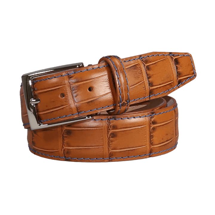 Roger Ximenez – wholesale Bälte - Herr – Whisky Mock Croc läderbälte0