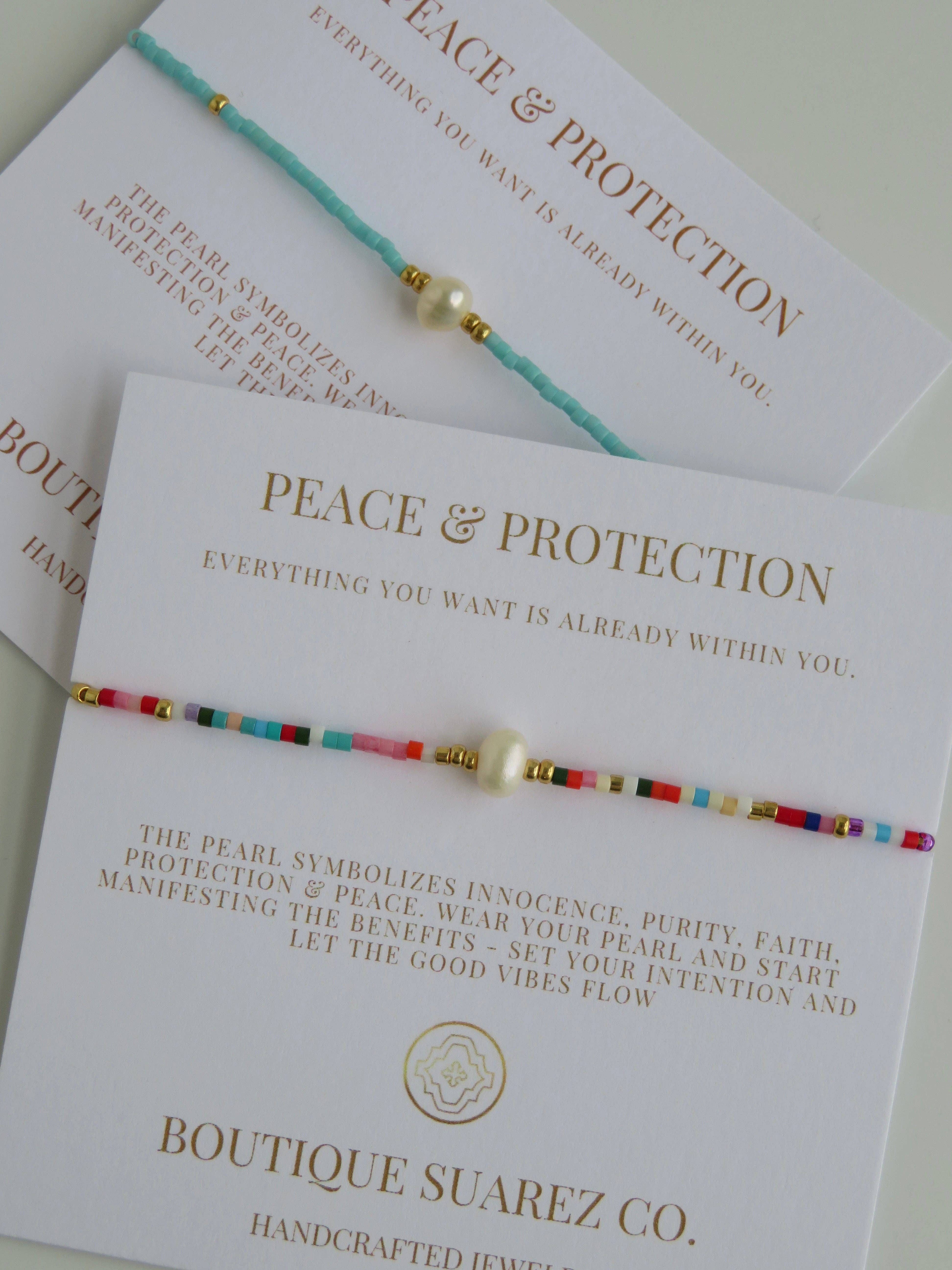 Boutique Suarez Co. - Wholesale Beaded Bracelet - Manifest Peace - Pearl Bracelet28