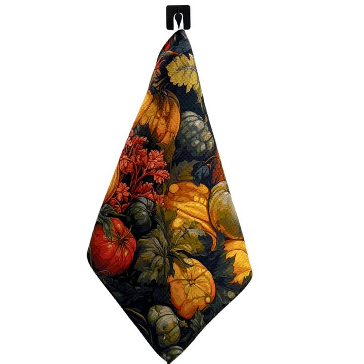 Driftless Studios - Wholesale Tea Towel - Fall Full Moon Harvest Halloween Waffle Towels - Fall Decor3