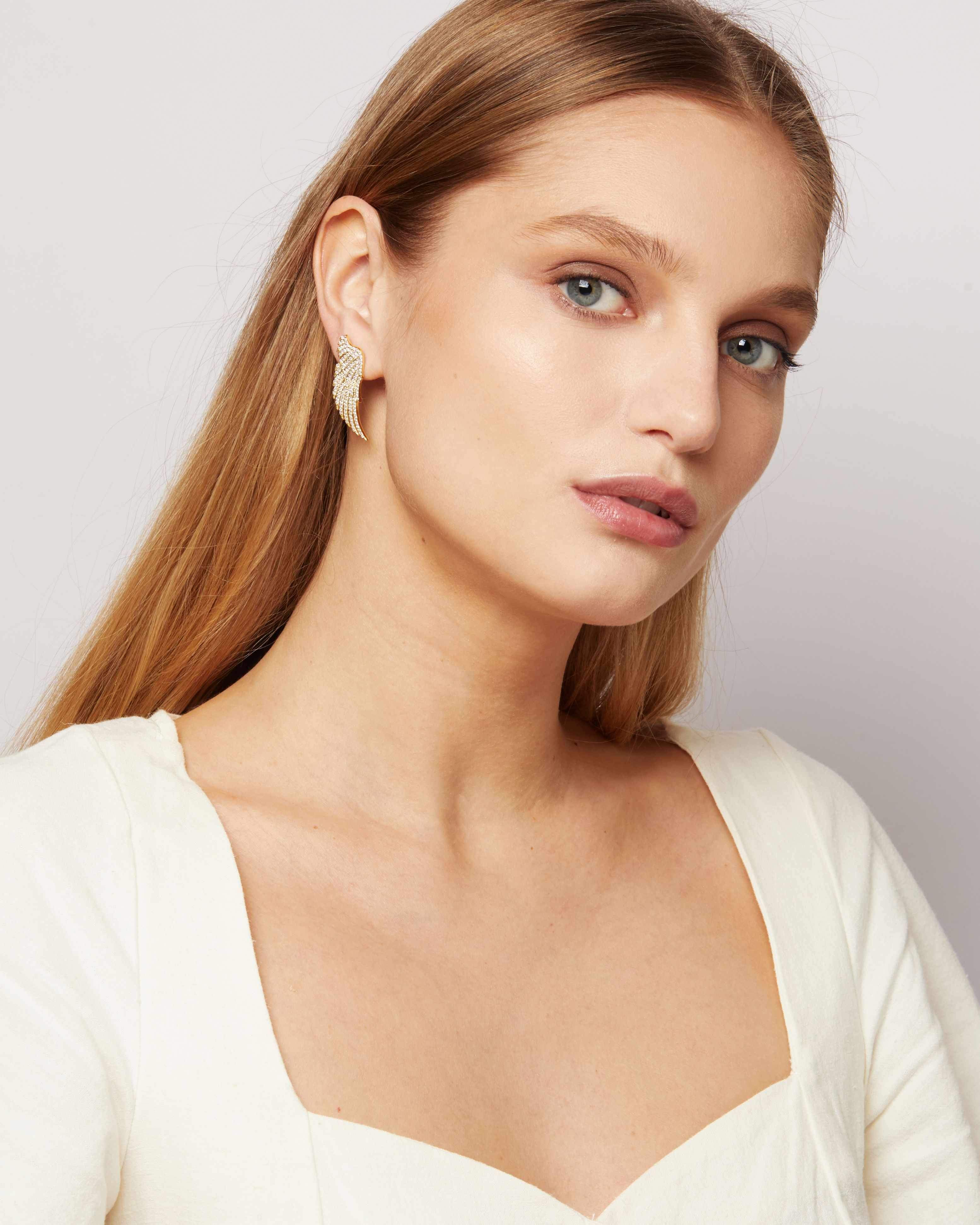 Kosa Jewels - Vendita all'ingrosso Orecchini a bottone - Orecchini Angelic Little Wing4