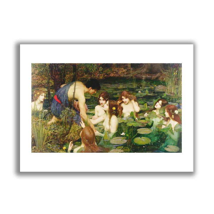 Kunstdruk Hylas en de Nimfen oningelijst wandkunst voor wholesale door Go To Design