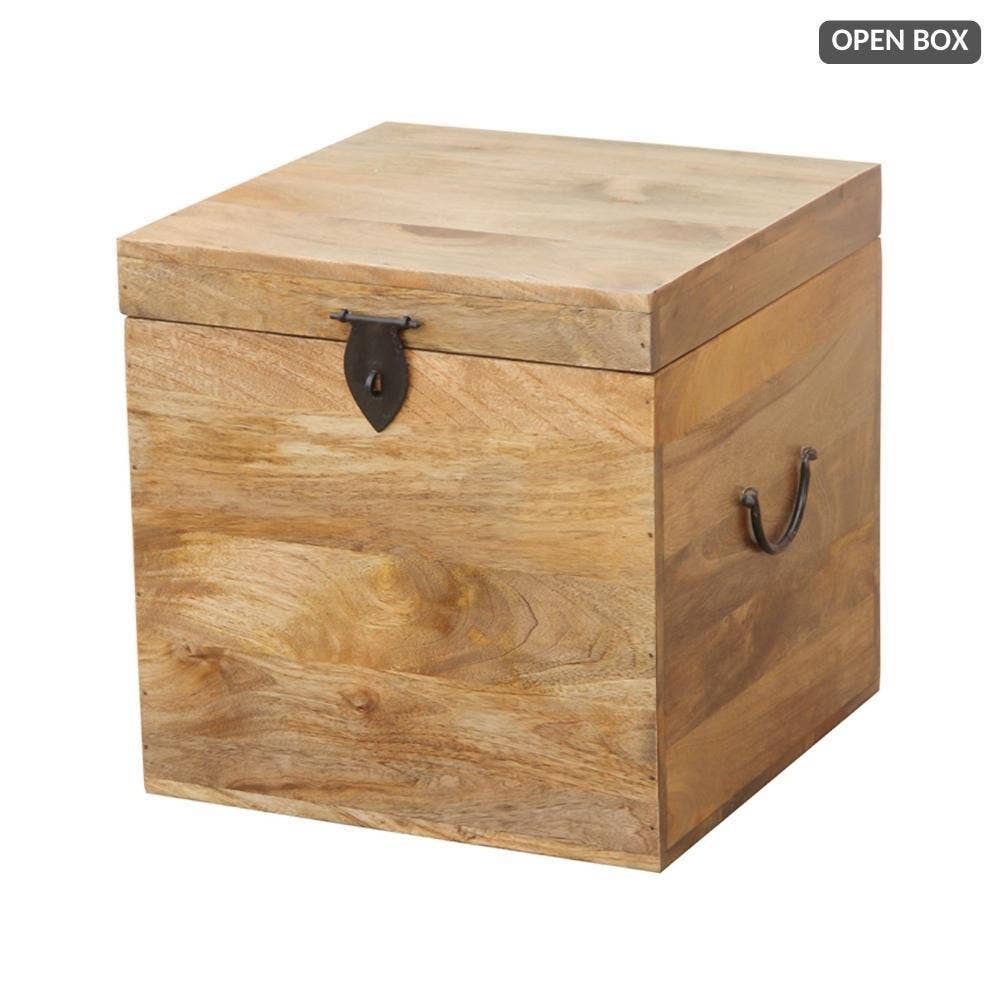 LOOMLAN - Wholesale Storage Bin - Square Rustic Storage Cube Trunk Farmhouse Jameson4