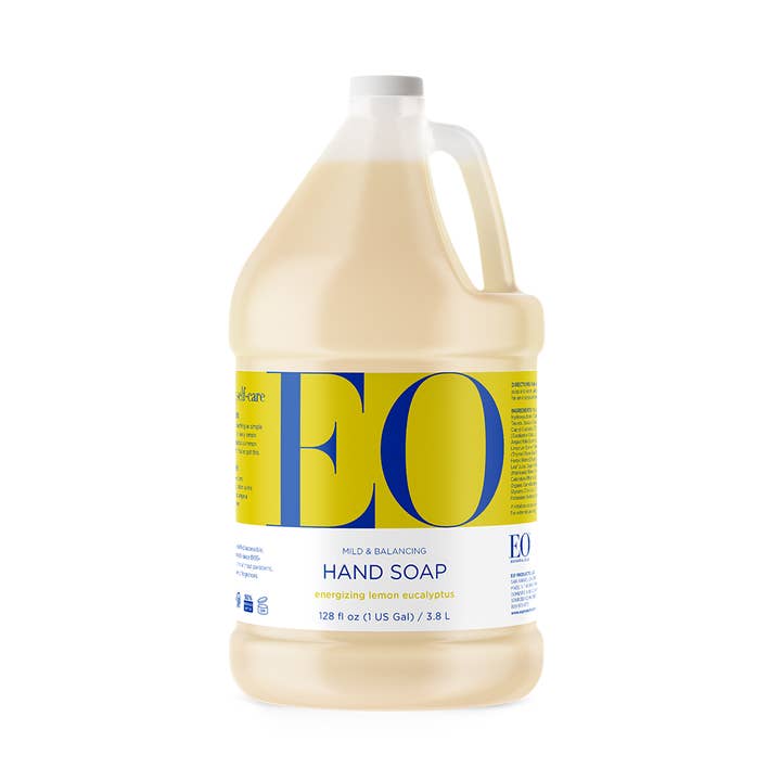 Lemon & Eucalyptus Hand Soap 128 oz - Case of 4 for wholesale by EO + Everyone