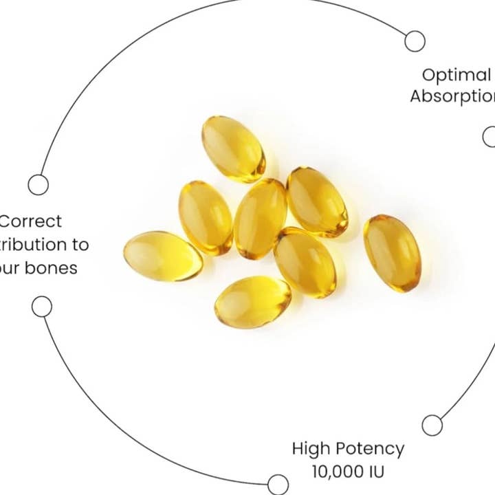 COZY HOMES COLLECTION - Wholesale Oral Supplement/Vitamin - Vitamin D3 & Vitamin K2 (MK-7) Softgels 120 High Strength