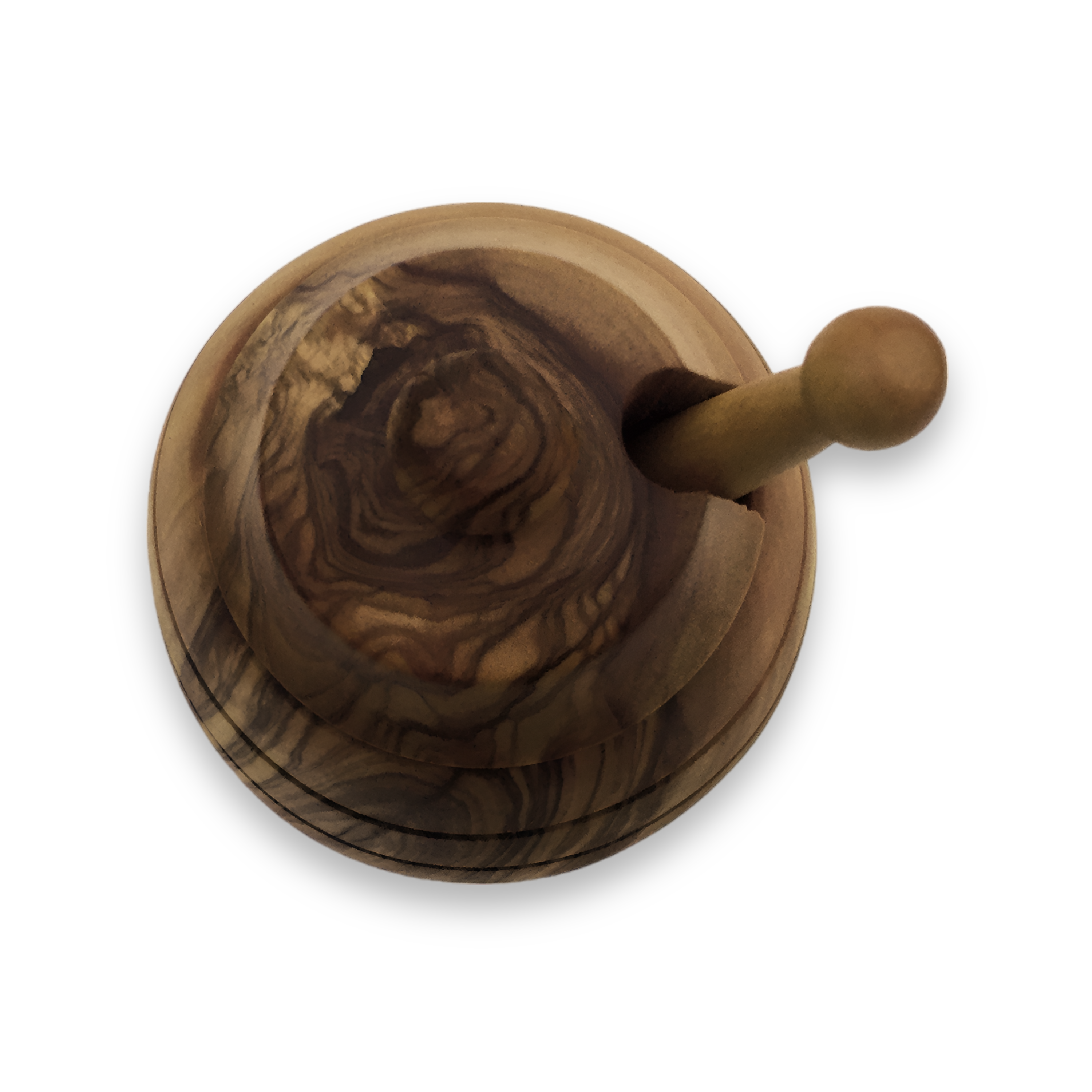 medina mood – wholesale Honungskruka – Honungsburk med lock och honungssked i olivträ2