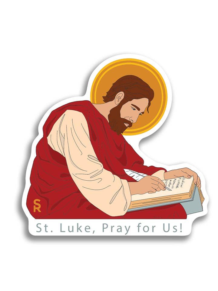 Autocollant St. Luc pour la vente par Sock Religious
