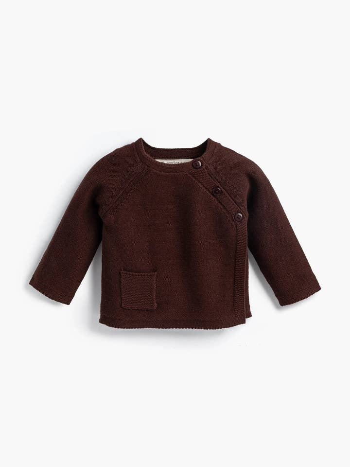 Monica + Andy - Wholesale Top & Pant Set - Baby - Little Darling Knit Top + Bottom_Chocolate Brown1