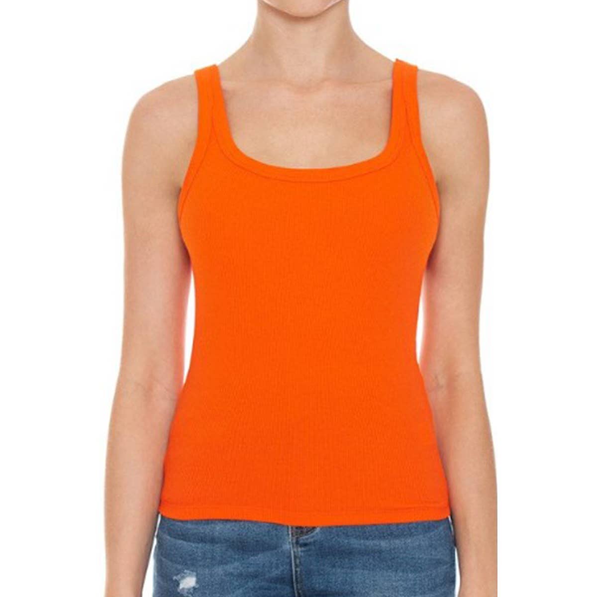Timeless - Wholesale Tank Top - Women's - RIBBED DOUBLE SCOOP NECK TANK TOP10